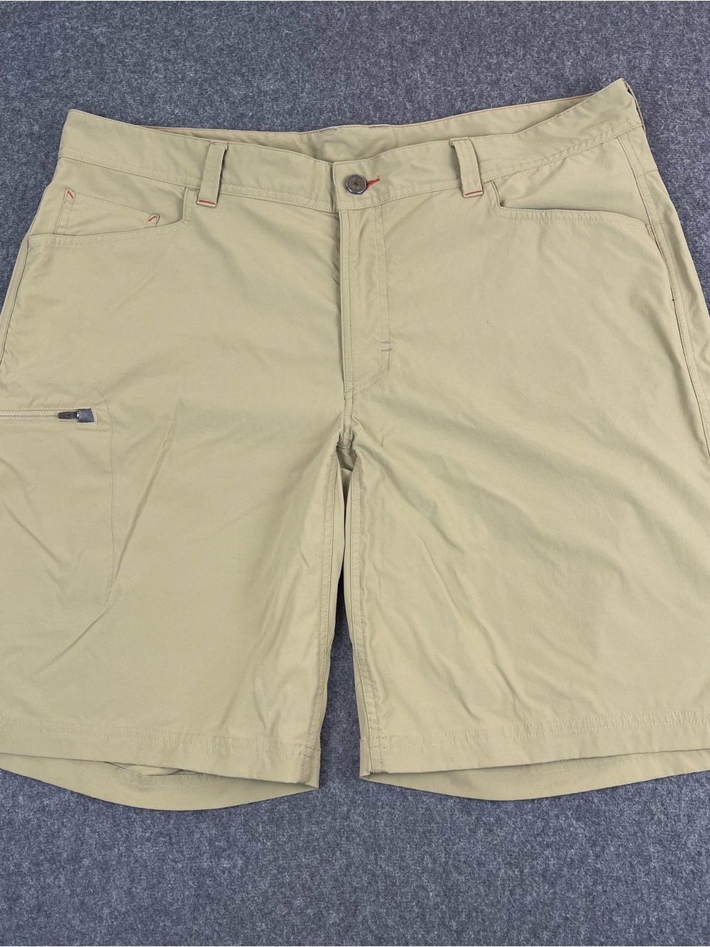 LL Bean Cresta Hiking Cargo Shorts Mens 38 Regular Tan Nylon Outdoor 10”